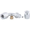 AN 90-Degree PTFE Hose End Fitting [-3 AN Female to -3 AN PTFE Hose, Zinc Plated] - image 3