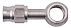 AN Straight Banjo PTFE Hose End Fitting [10 mm Banjo to -3 AN PTFE Hose, Zinc Plated Steel] - image 1