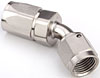 AN 45-Degree Push-Loc Hose End [-6 AN Female Swivel to Push-Loc Hose, Nickel] - image 2