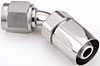 AN 45-Degree Push-Loc Hose End [-6 AN Female Swivel to Push-Loc Hose, Nickel] - image 3