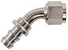 AN 45-Degree Push-Loc Hose End [-8 AN Female Swivel to Push-Loc Hose, Nickel] - image 1