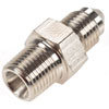 AN to NPT Straight Adapter Fitting [-3 AN Male to 1/8 in. NPT Male, Nickel] - image 2