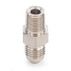 AN to NPT Straight Adapter Fitting [-4 AN Male to 1/8 in. NPT Male, Nickel] - image 2