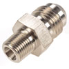 AN to NPT Straight Adapter Fitting [-6 AN Male to 1/8 in. NPT Male, Nickel] - image 2