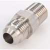 AN to NPT Straight Adapter Fitting [-6 AN Male to 1/4 in. NPT Male, Nickel] - image 3