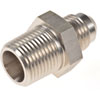 AN to NPT Straight Adapter Fitting [-6 AN Male to 3/8 in. NPT Male, Nickel] - image 2