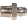AN to NPT Straight Adapter Fitting [-6 AN Male to 3/8 in. NPT Male, Nickel] - image 3