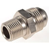 AN to NPT Straight Adapter Fitting [-12 AN Male to 1/2 in. NPT Male, Nickel] - image 2