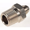 AN to NPT Straight Adapter Fitting [-6 AN Male to 1/2 in. NPT Male, Nickel] - image 2