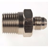 AN to NPT Straight Adapter Fitting [-6 AN Male to 1/2 in. NPT Male, Nickel] - image 3