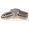 AN to NPT 45-Degree Adapter Fitting [-3 AN Male to 1/8 in. NPT Male, Nickel] - image 1