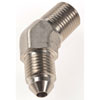 AN to NPT 45-Degree Adapter Fitting [-3 AN Male to 1/8 in. NPT Male, Nickel] - image 2