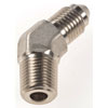 AN to NPT 45-Degree Adapter Fitting [-3 AN Male to 1/8 in. NPT Male, Nickel] - image 3