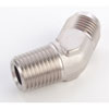 AN to NPT 45-Degree Adapter Fitting [-6 AN Male to 1/4 in. NPT Male, Nickel] - image 2