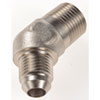 AN to NPT 45-Degree Adapter Fitting [-6 AN Male to 3/8 in. NPT Male, Nickel] - image 2