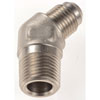 AN to NPT 45-Degree Adapter Fitting [-6 AN Male to 3/8 in. NPT Male, Nickel] - image 3