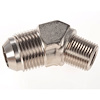 AN to NPT 45-Degree Adapter Fitting [-10 AN Male to 3/8 in. NPT Male, Nickel] - image 1