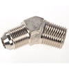 AN to NPT 45-Degree Adapter Fitting [-8 AN Male to 1/2 in. NPT Male, Nickel] - image 1