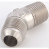 AN to NPT 45-Degree Adapter Fitting [-10 AN Male to 1/2 in. NPT Male, Nickel] - image 2