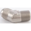 AN to NPT 45-Degree Adapter Fitting [-10 AN Male to 1/2 in. NPT Male, Nickel] - image 4