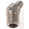 AN to NPT 45-Degree Adapter Fitting [-6 AN Male to 1/2 in. NPT Male, Nickel] - image 3
