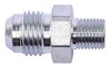 AN to Metric Adapter Fitting, Steel [-6 AN Male to 10mm x 1.0 Male, Silver] - image 3