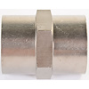 NPT to NPT Straight Union Fitting [1/2 in. NPT Female to 1/2 in. NPT Female, Nickle] - image 1
