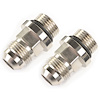 Carburetor Fuel Inlet AN Fittings -8 AN O-ring (3/4 in.-16) to -8 AN [Electroless Nickel] - image 1