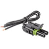 Weatherpack Pigtail 2-Pin Pigtail Male Connector w/ Female Terminals - image 2