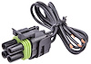Weatherpack Pigtail 4-Pin Pigtail Square Male Connector with Female Terminals - image 1