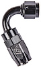AN 120-Degree Max Flow Swivel Hose End [-6 AN Female to -6 AN Hose, Black] - image 1