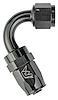 AN 120-Degree Max Flow Swivel Hose End [-8 AN Female to -8 AN Hose, Black] - image 1