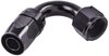 AN 120-Degree Max Flow Swivel Hose End [-12 AN Female to -12 AN Hose, Black] - image 2