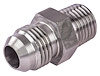 AN to NPT Straight Adapter Fitting [-6 AN Male to 1/4 in. NPT Male, Stainless Steel] - image 1