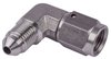 AN Female to AN Male 90 degree Union Fitting [-3 AN Female Swivel to -3 AN Male, Stainless Steel] - image 2