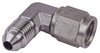 AN Female to AN Male 90 degree Union Fitting [-4 AN Female Swivel to -4 AN Male, Stainless Steel] - image 2