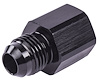 AN to Fuel Injection Adapter Fitting [-6 AN Male to 14mm x 1.5 Female Thread, Black] - image 1