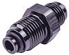 AN to Fuel Injection Adapter Fitting [-6 AN Male to 16mm x 1.5 Male with O-Ring Seal, Black] - image 1