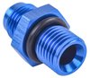 AN Port Adapter Fitting [Metric O-Ring Port (14mm x 1.5 Thread) To -6 AN Male, Blue] - image 3