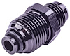 AN to Fuel Injection Adapter Fitting [-6 AN Male to 18mm x 1.5 Male with O-Ring, Black] - image 1