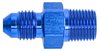 AN to NPT Straight Adapter Fitting [-3 AN Male to 1/4 in. NPT Male, Blue] - image 2