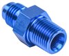 AN to NPT Straight Adapter Fitting [-3 AN Male to 1/4 in. NPT Male, Blue] - image 3
