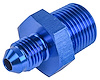 AN to NPT Straight Adapter Fitting [-4 AN Male to 3/8 in. NPT Male, Blue] - image 1