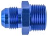AN to NPT Straight Adapter Fitting [-10 AN Male to 3/4 in. NPT Male, Blue] - image 2