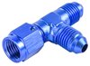 AN to AN Tee Adapter Fitting [-4 AN Female Swivel to -4 AN Male Run, -4 AN Male Center Port, Blue] - image 2