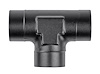NPT to NPT Tee Adapter Fitting [1/8 in. NPT Female to 1/8 in. NPT Female on Run with 1/8 in. NPT Center Port, Black] - image 1