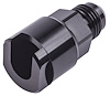 AN to Fuel Injection Threaded Adapter Fitting [-6 AN Male to 3/8 in. Hard Line, Black] - image 1
