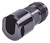AN to Fuel Injection Threaded Adapter Fitting [-8 AN Male to 3/8 in. Hard Line, Black] - image 1