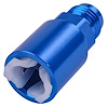 AN to Fuel Injection Quick-Connect Adapter Fitting [-6 AN Male to 5/16 in. Hard Line, Blue] - image 1