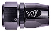 AN Straight Max Flow Swivel Hose End [-20 AN Female to -20 AN Hose, Black] - image 1